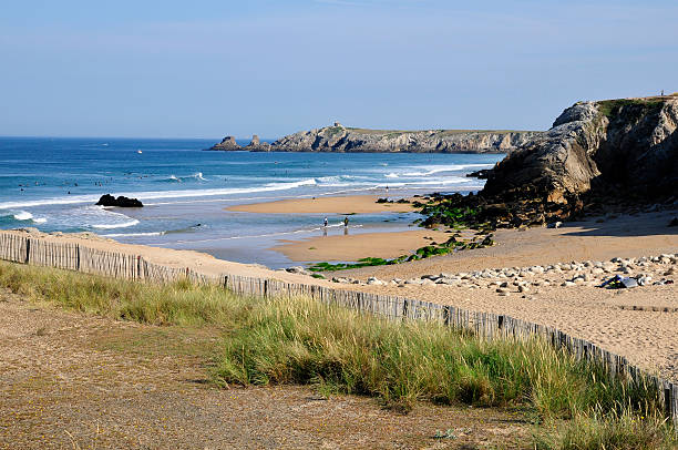 Beach on the wild coast at Quiberon