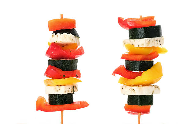 istock Halloumi cheese and vegetable kebab skewers 471657227