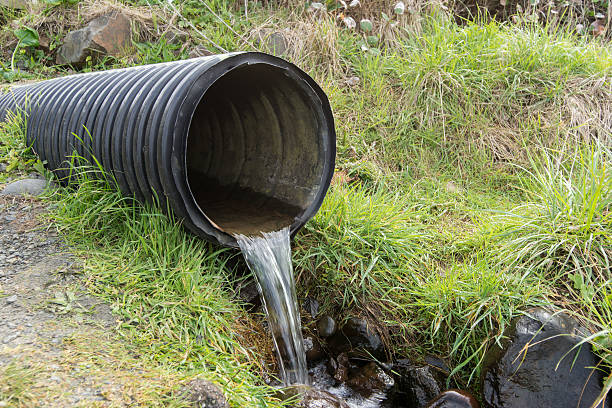 istock Close up of water drainage pipe 471660688
