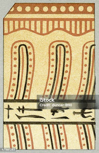 Ilustración de Patrón Egipcio Antiguo y más Vectores Libres de Derechos de Anticuado - Anticuado, Antigualla, Asia Occidental