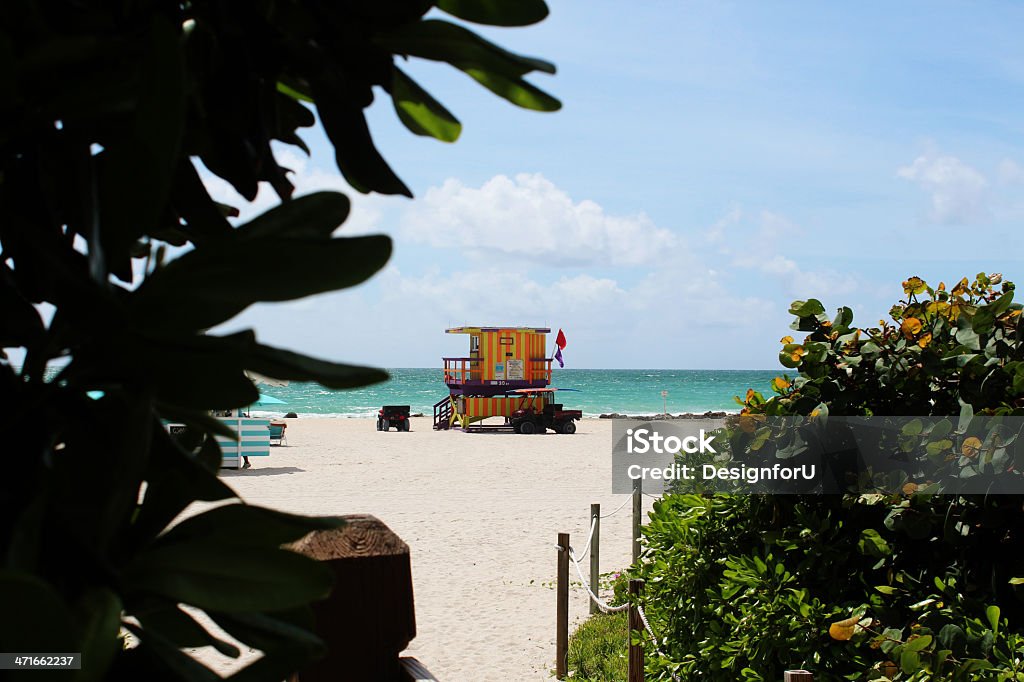 Rettungsschwimmer-Haus, Miami Beach - Lizenzfrei Atlantik Stock-Foto