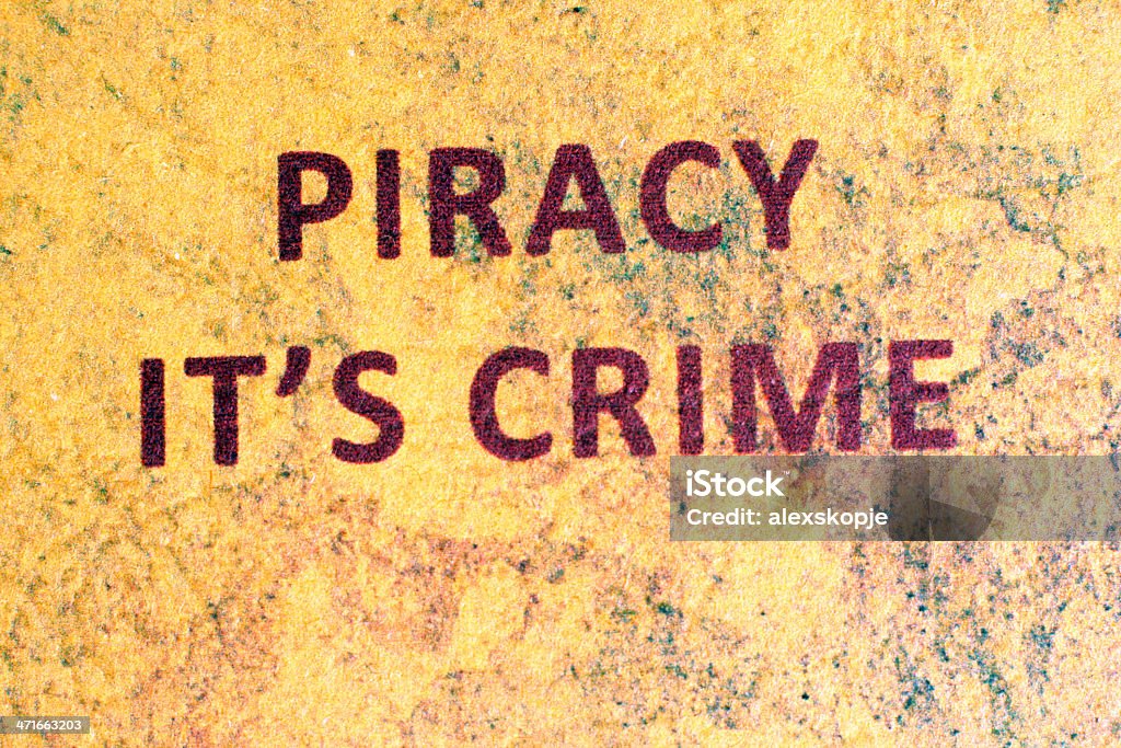 Conceito de pirataria na Internet - Royalty-free Autoridade Foto de stock