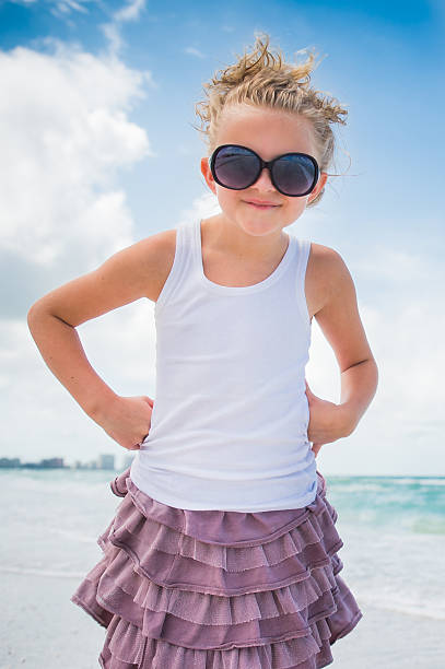 Girl in Sunglasses stock photo