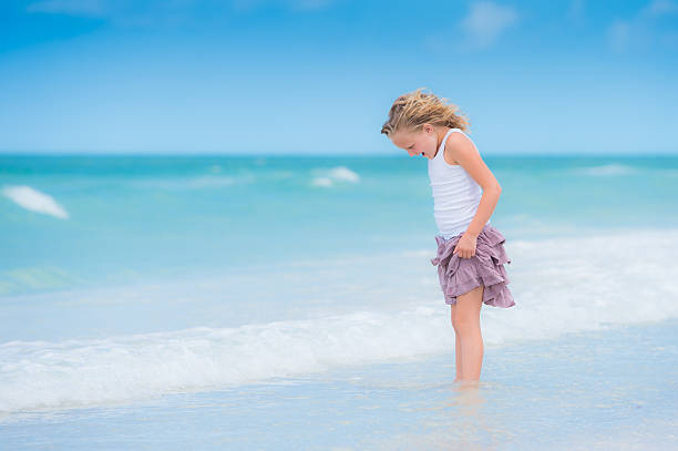 Girl at the Beach stock photo