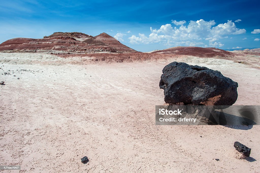 Bentonite Hills e Lava Rock - Royalty-free Abstrato Foto de stock