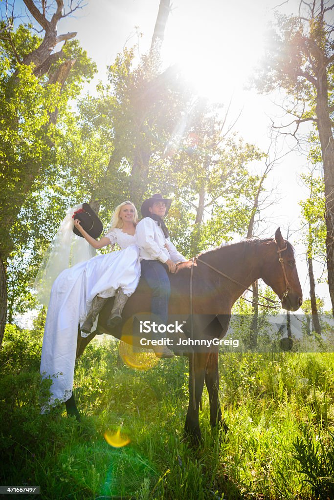 Cowboy-Hochzeit - Lizenzfrei Cowboy Stock-Foto