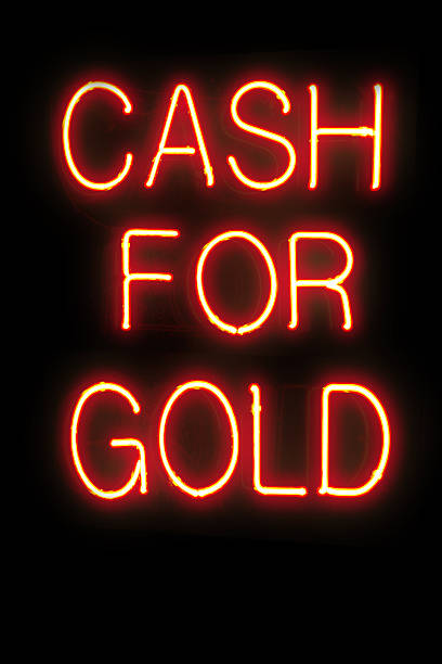 istock Neon sign, Cash For Gold 471668133
