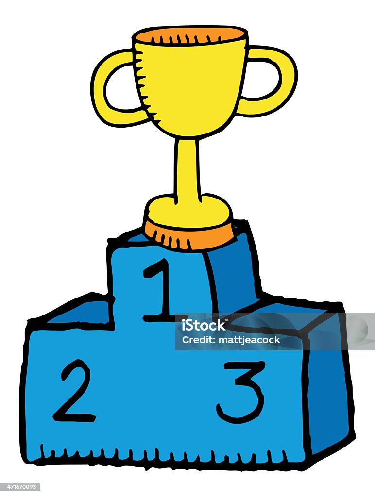 Troféu de vencedor - Ilustração de Arte Linear royalty-free