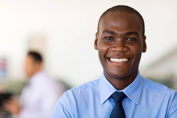 istock Happy and smiling young African American businessman 471670632