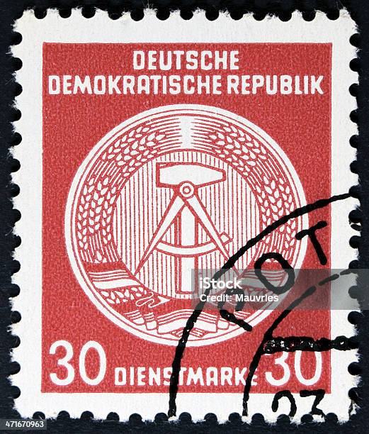 Post Selo Alemanha Oriental - Fotografias de stock e mais imagens de Alemanha - Alemanha, Alemanha Oriental, Carta - Documento