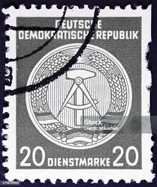 Foto de East German Postagem Carimbo e mais fotos de stock de Alemanha - Alemanha, Alemanha Oriental, Carta - Documento