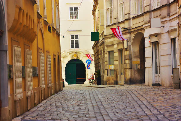A view of a old alley in Vienna, Austria 