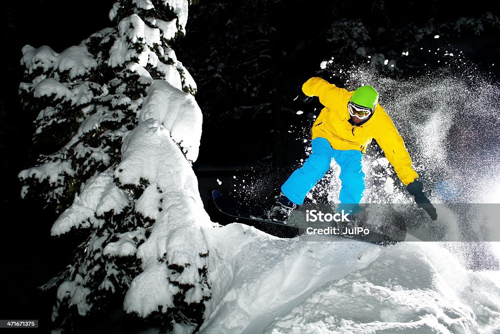 Snowboard - Royalty-free Noite Foto de stock