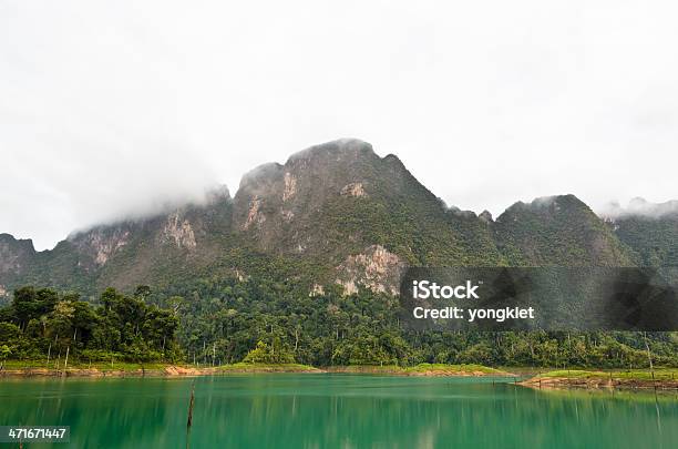 High Mountains And Green Water Stock Photo - Download Image Now - Asia, Beauty In Nature, Bright