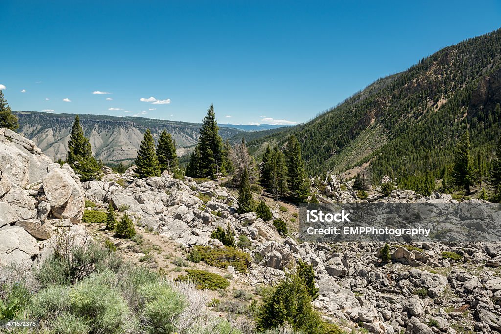 Terreno Rochoso do Parque Nacional de Yellowstone - Royalty-free Ao Ar Livre Foto de stock