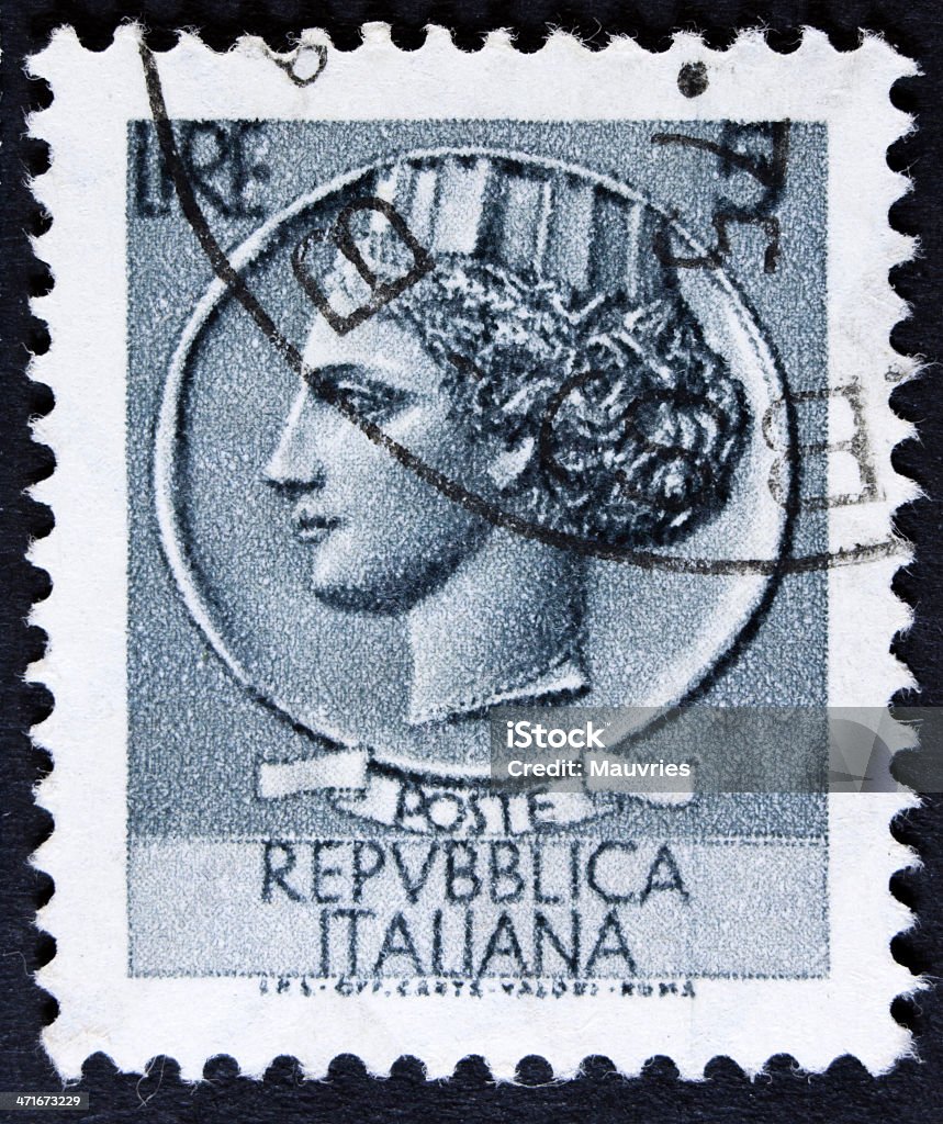 Retro znaczków pocztowych - Zbiór zdjęć royalty-free (Alfabet)