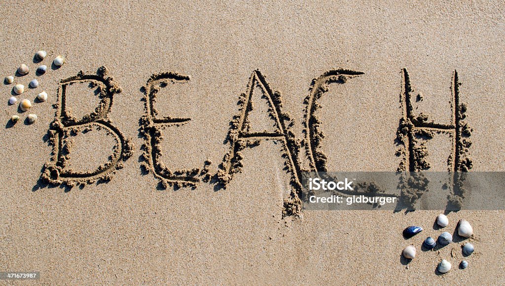 Férias na praia - Royalty-free Alfabeto Foto de stock