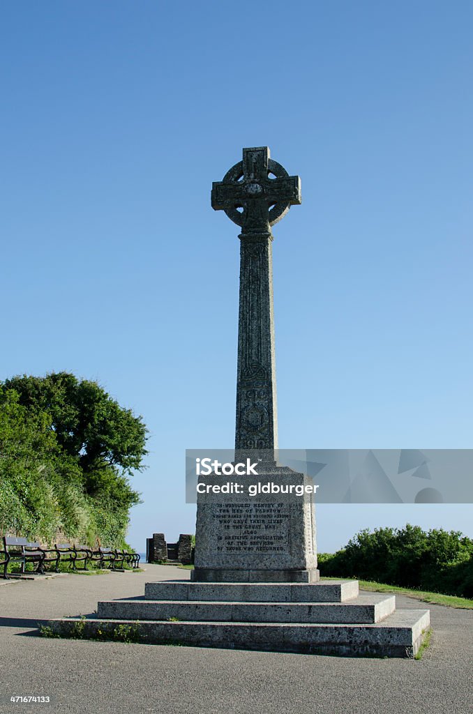 Padstow war memorial - Foto stock royalty-free di Monumento ai caduti - Monumento commemorativo