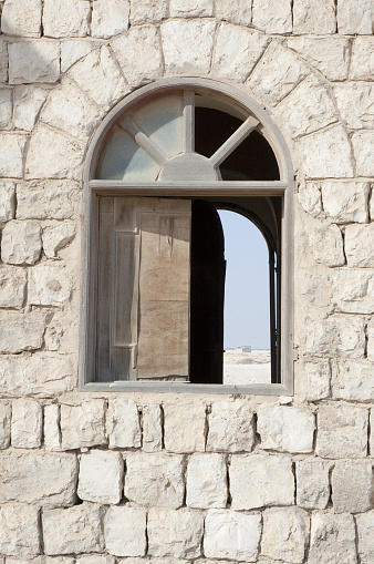 An Old Fort, built with stones, to the north of Doha, Qatar