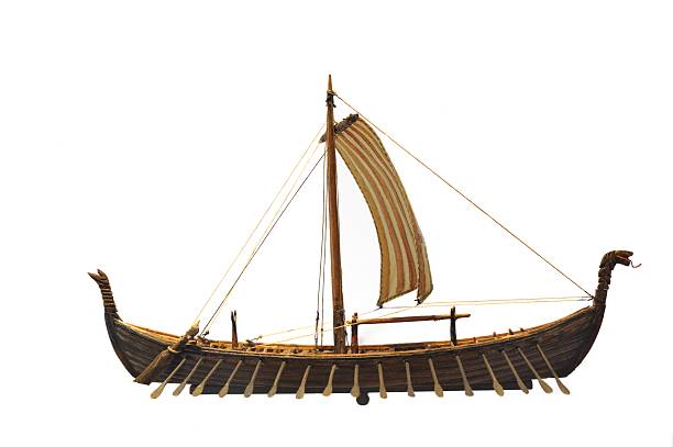 Viking ship with path Model of a viking ship with path. viking ship photos stock pictures, royalty-free photos & images