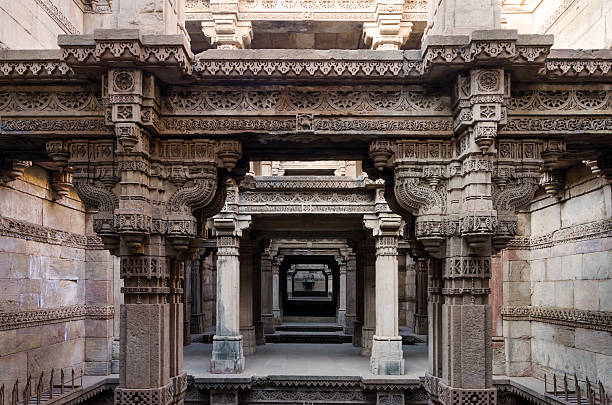 istock One Point Perspective at Adalaj Stepwell in Ahmedabad 471675244
