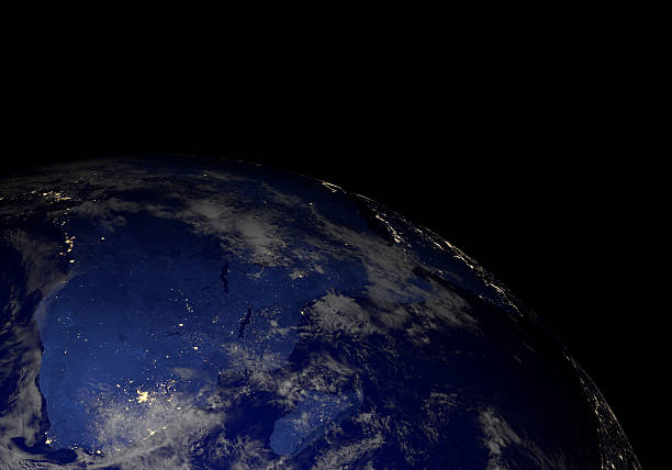 istock Earth from space at night. South Africa. 471675475
