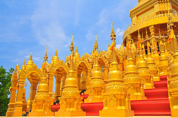 Pagoda and stupa in watpasawangboon saraburi province thailand