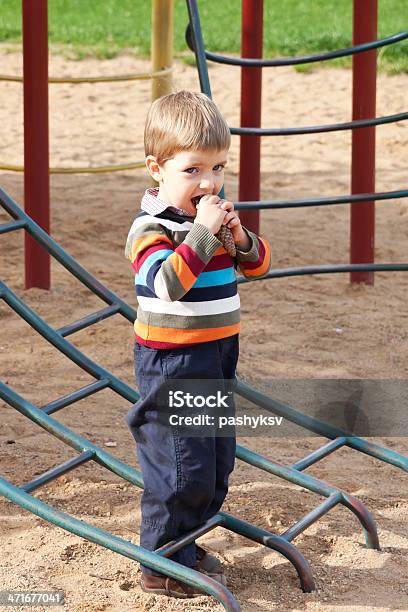 Menino A Brincar No Parque Infantil - Fotografias de stock e mais imagens de Agilidade - Agilidade, Alegria, Ao Ar Livre