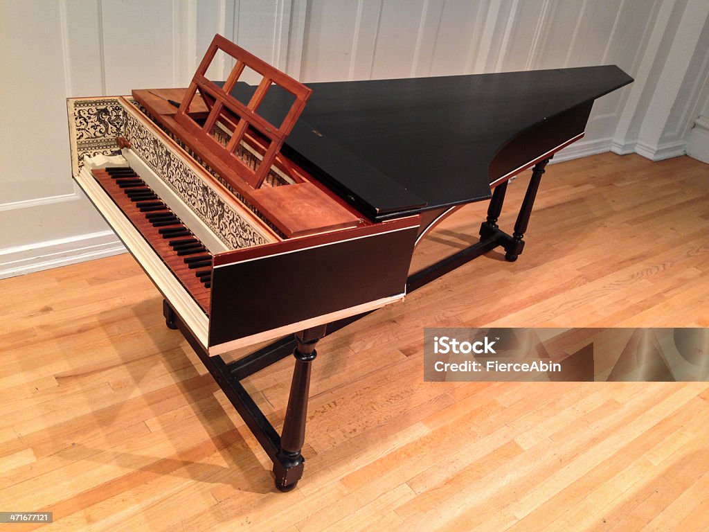 Harpsichord - Foto de stock de Cravo - Instrumento de tecla royalty-free