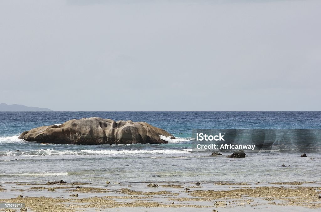 Anse 重大、ビーチの干潮時に、ラディーグ島、セーシェル諸島 - Horizonのロイヤリティフリーストックフォト