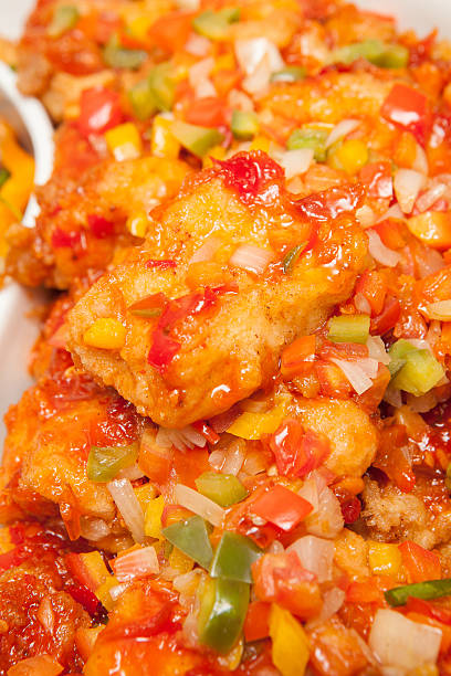 Seabass with spicy,sweet and sour sauce