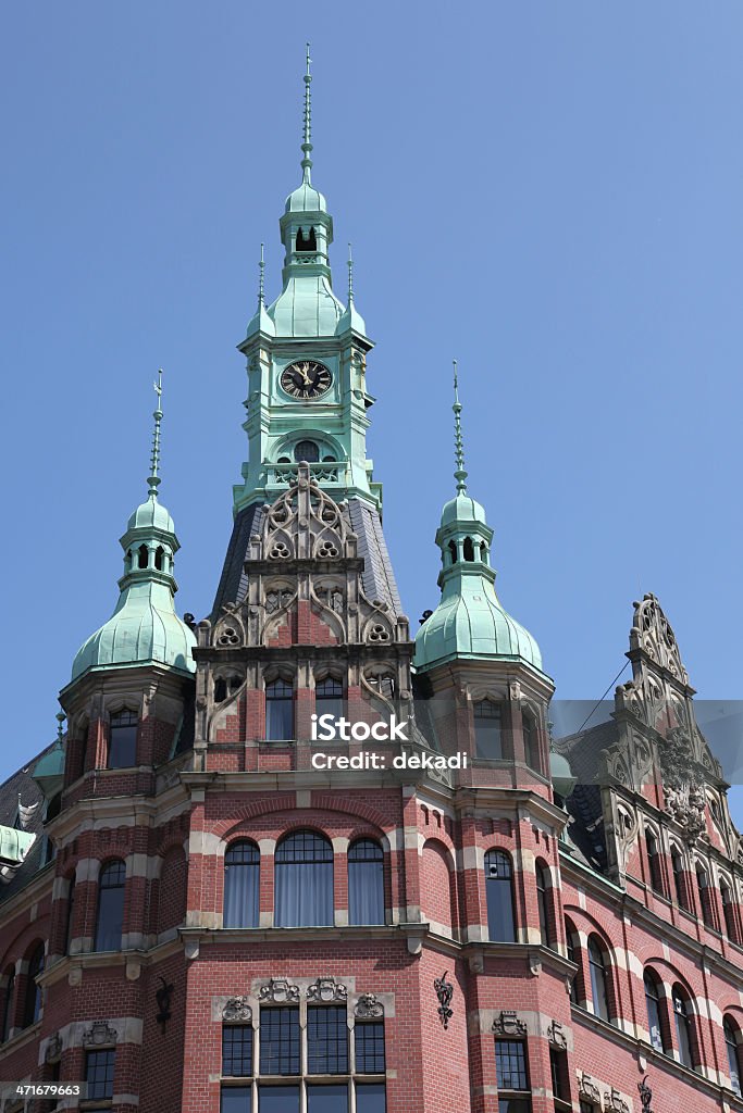 Historische administration building in Hamburg - Lizenzfrei Alt Stock-Foto