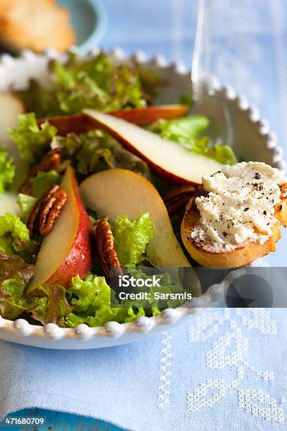 Salada De Pêra - Fotografias de stock e mais imagens de Alface - Alface, Alimentação Saudável, Azul