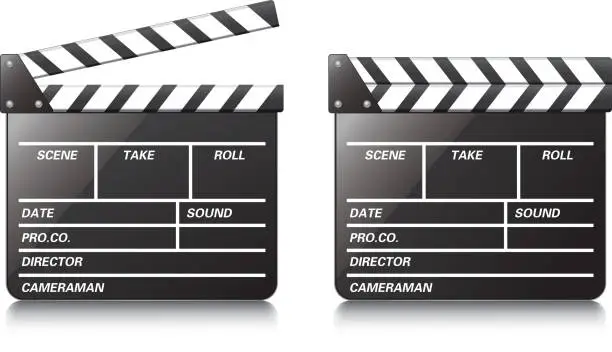 Vector illustration of Film slate