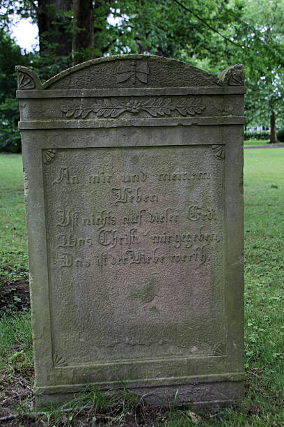 istock Grave stone with inscription 471681537