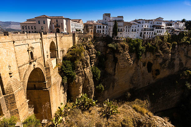 puente de la ronda, españa - ronda spain rhonda bridge fotografías e imágenes de stock