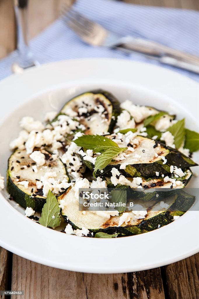 Insalata di zucchine - Foto stock royalty-free di Aceto