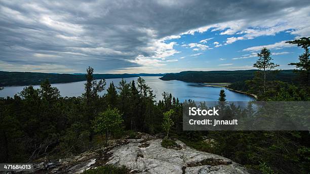 Mountain Landschaft Kanada Quebec Lake Himmel Naturfjord Stockfoto und mehr Bilder von Baum