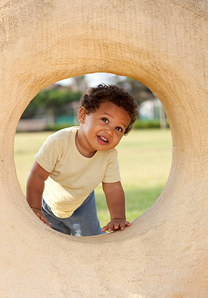 istock Little boy playing outdoors. 471684595