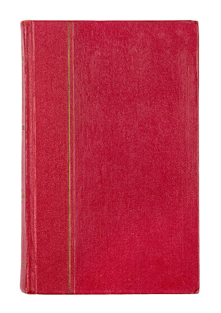 istock Vintage book cover red isolated on white 471685994