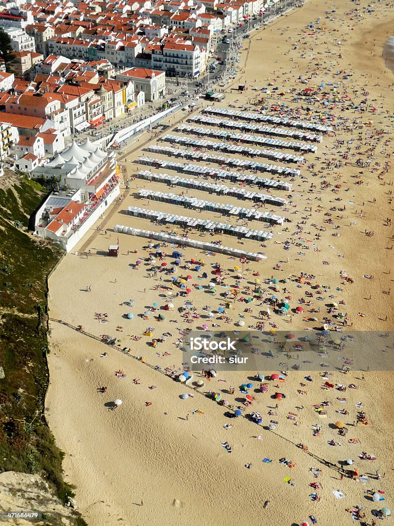 Playa Nazare Portugal - Foto de stock de Aire libre libre de derechos