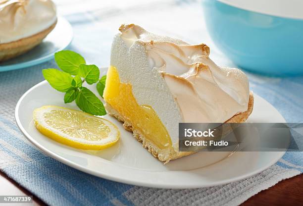 Lemon Meringue Pie Stock Photo - Download Image Now - Meringue, Slice of Food, Sweet Pie