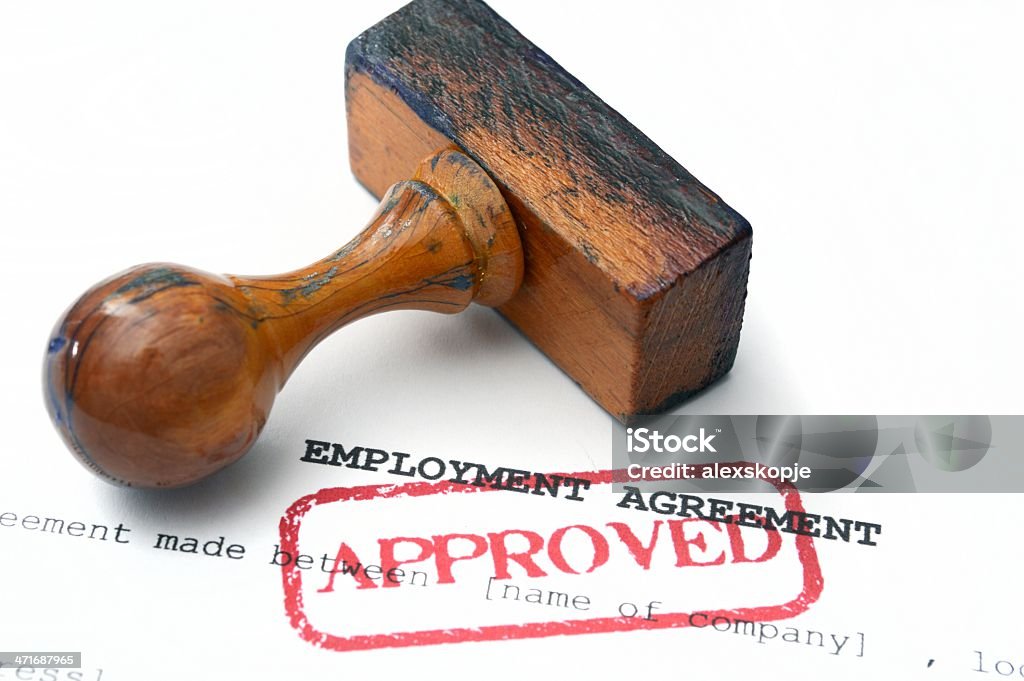 Employment agreement Agreement Stock Photo