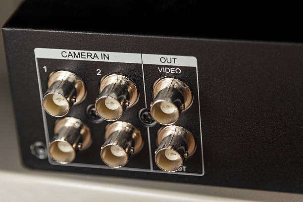 istock dvr coaxial camera in ports on back panel 471688226
