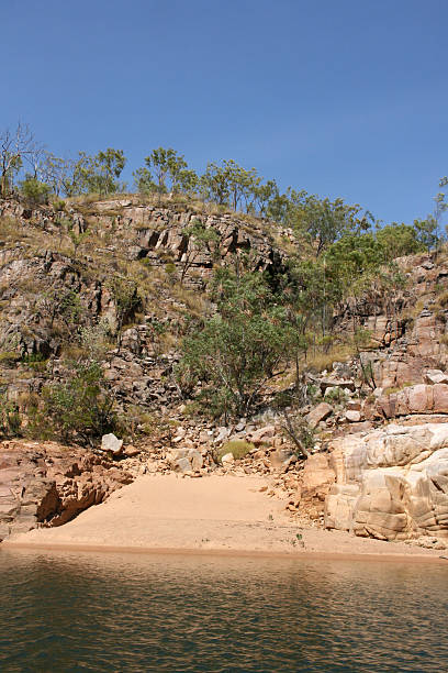 katherine gorge, austrália - katherine australia northern territory ravine imagens e fotografias de stock