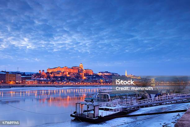 Budapest In The Winter Stock Photo - Download Image Now - Architecture, Blue, Blurred Motion