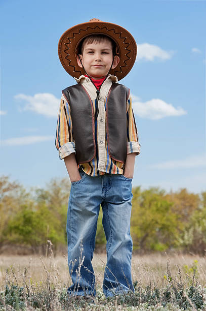 istock Portrait of a boy cowboy 471690091