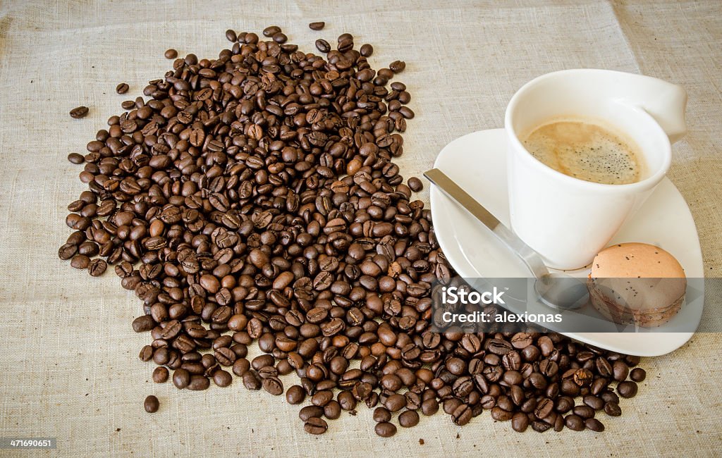 Café com grãos - Foto de stock de Bebida royalty-free