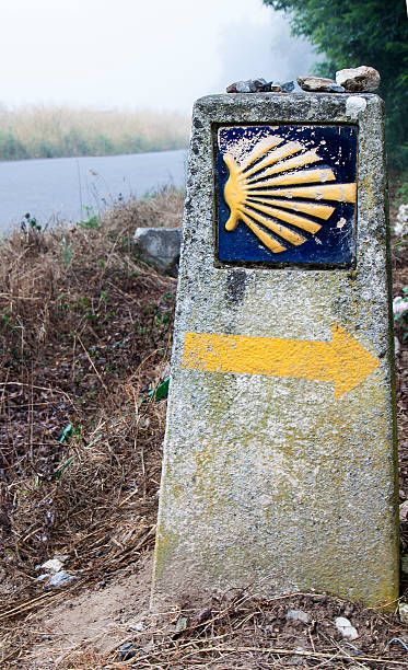 istock Camino De Santiago milestone 471691243