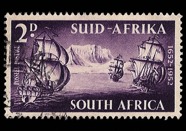 South Africa Postage Stamp 3 Ships 1952